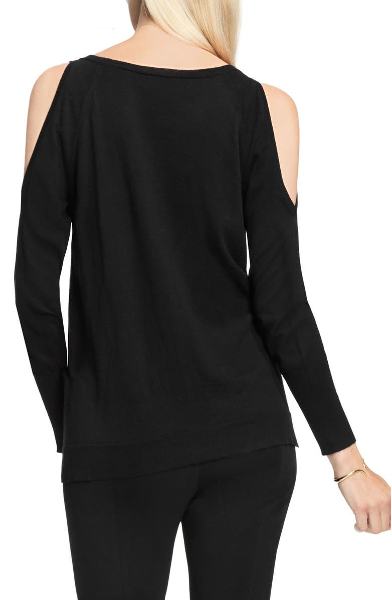 Vince Camuto Cold Shoulder Sweater, Alternate, color,