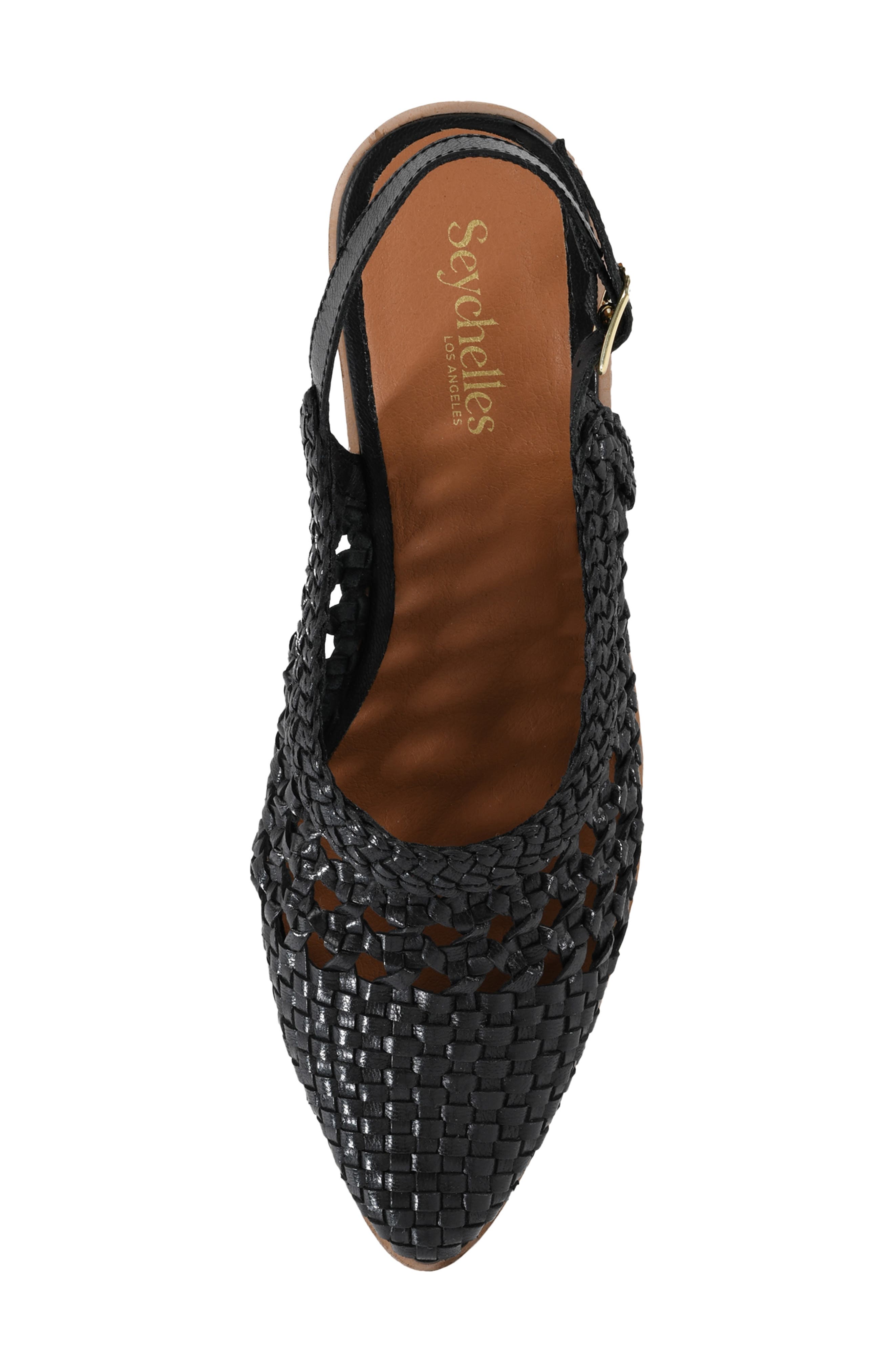 Seychelles Roxanne Slingback Flat, Alternate, color, Black