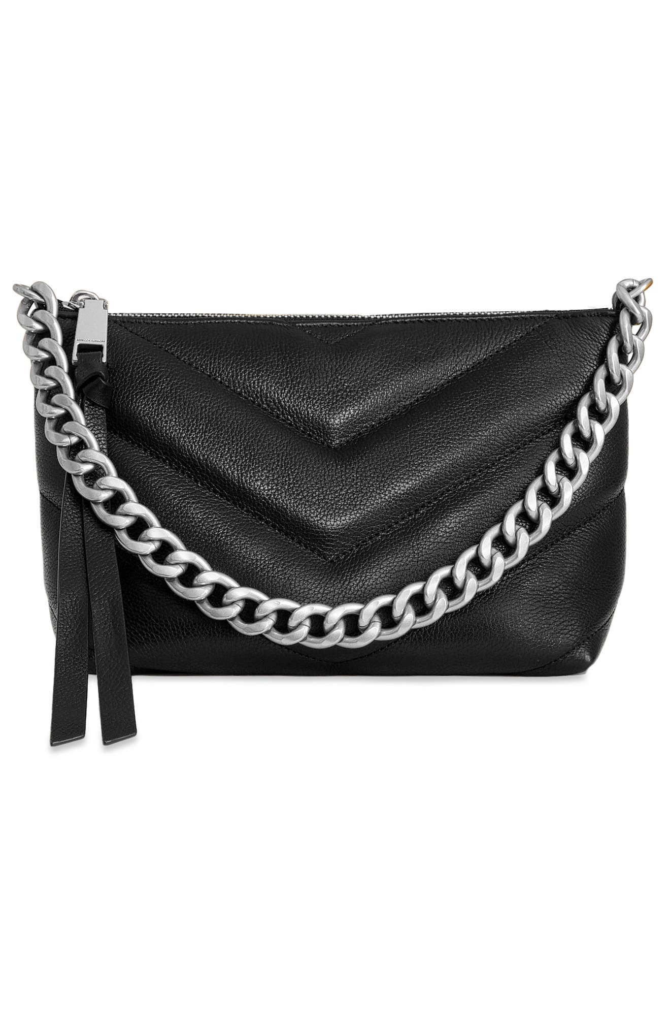 Rebecca Minkoff Edie Quilted Leather Crossbody Bag, Alternate, color, 