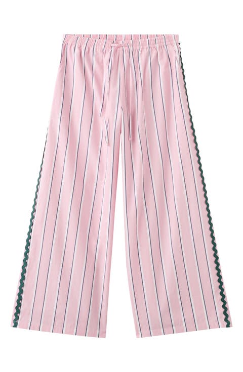 Striped RickRack Trim Pants