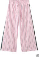 MANGO TEEN Striped RickRack Trim Pants