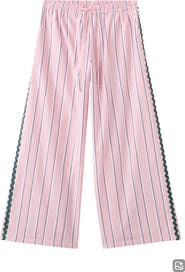 MANGO TEEN Striped RickRack Trim Pants