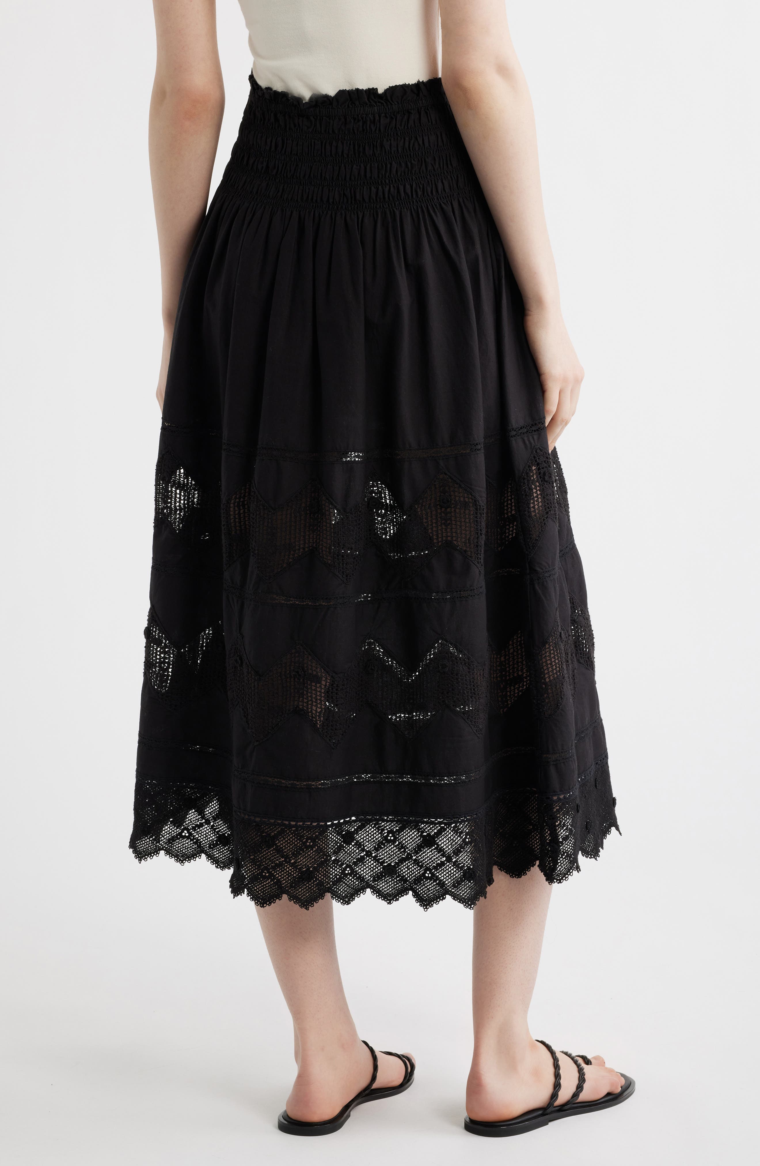 The Rosette Crochet Trim Cotton Pull-On Skirt - image 2