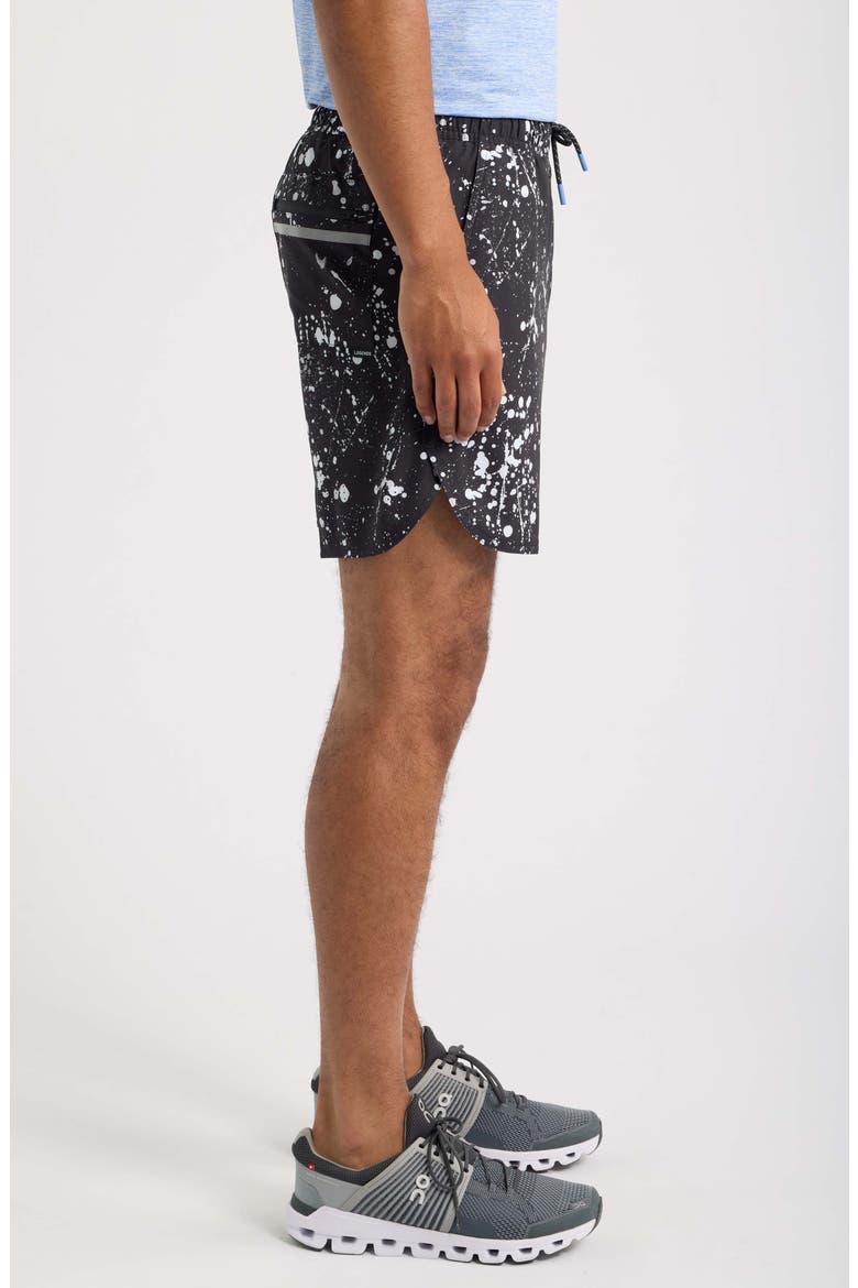 Luka 7-Inch Lined Performance Shorts, Alternate, color, GRAFFITI DRIP BLACK