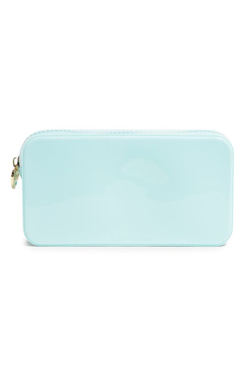 Stoney Clover Lane Small Glitter Clear Pouch In Blue