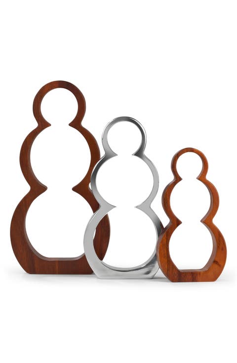 Set of 3 Snowman Decorations