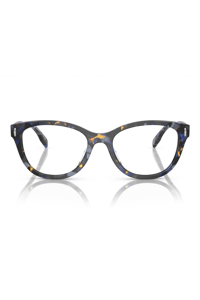 51mm Pillow Optical Glasses, Main, color, BLUE TORTOISE