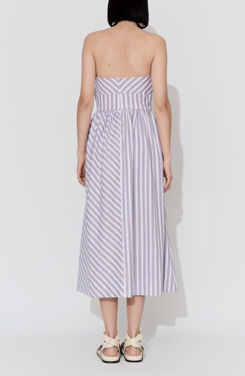 De Loreta Lidia Strapless Fit & Flare Cocktail Dress In Purple
