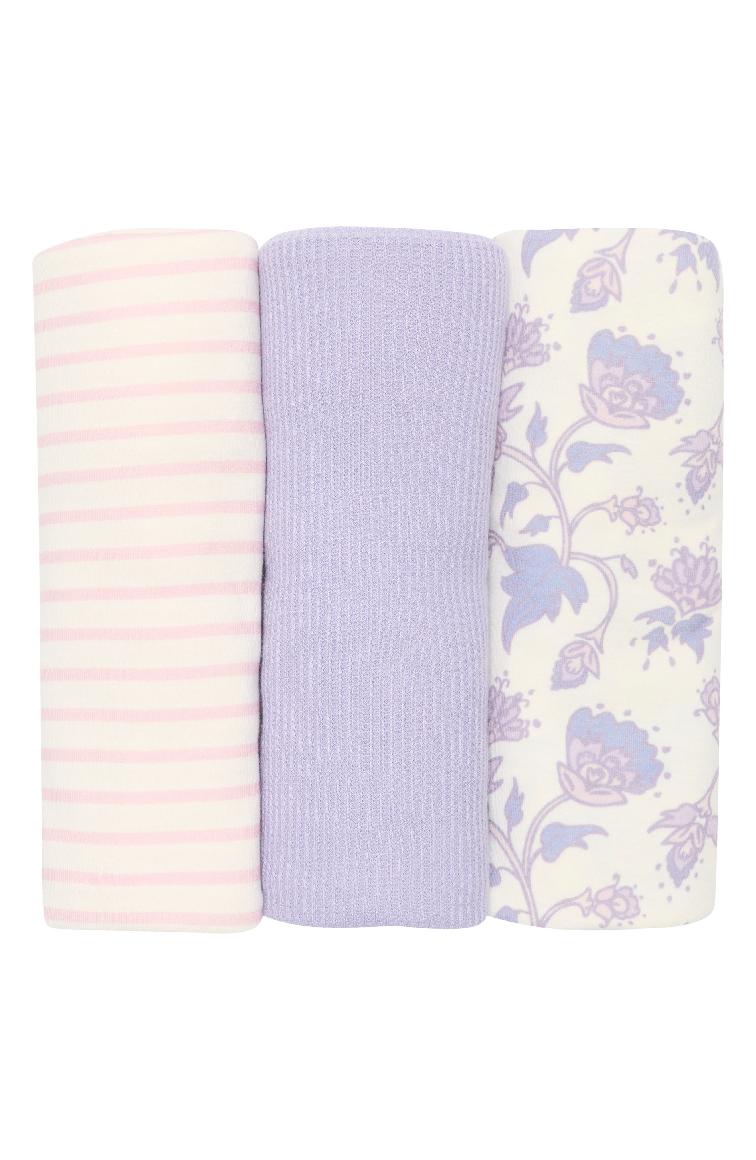 Toby 3-Pack Assorted Paisley Floral Blankets