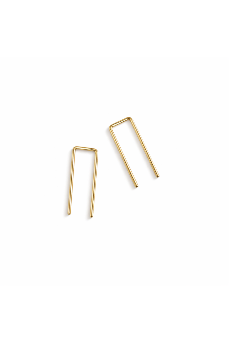 Tiny Staple Threader Earrings, Main, color, 14k Gold Fill