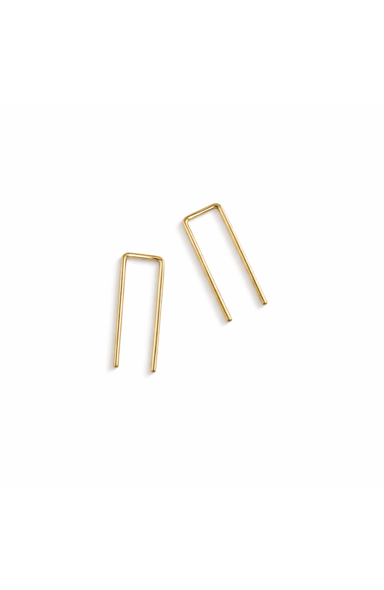Sheena Marshall Jewelry Tiny Staple Threader Earrings, Main, color, 14K Gold Fill