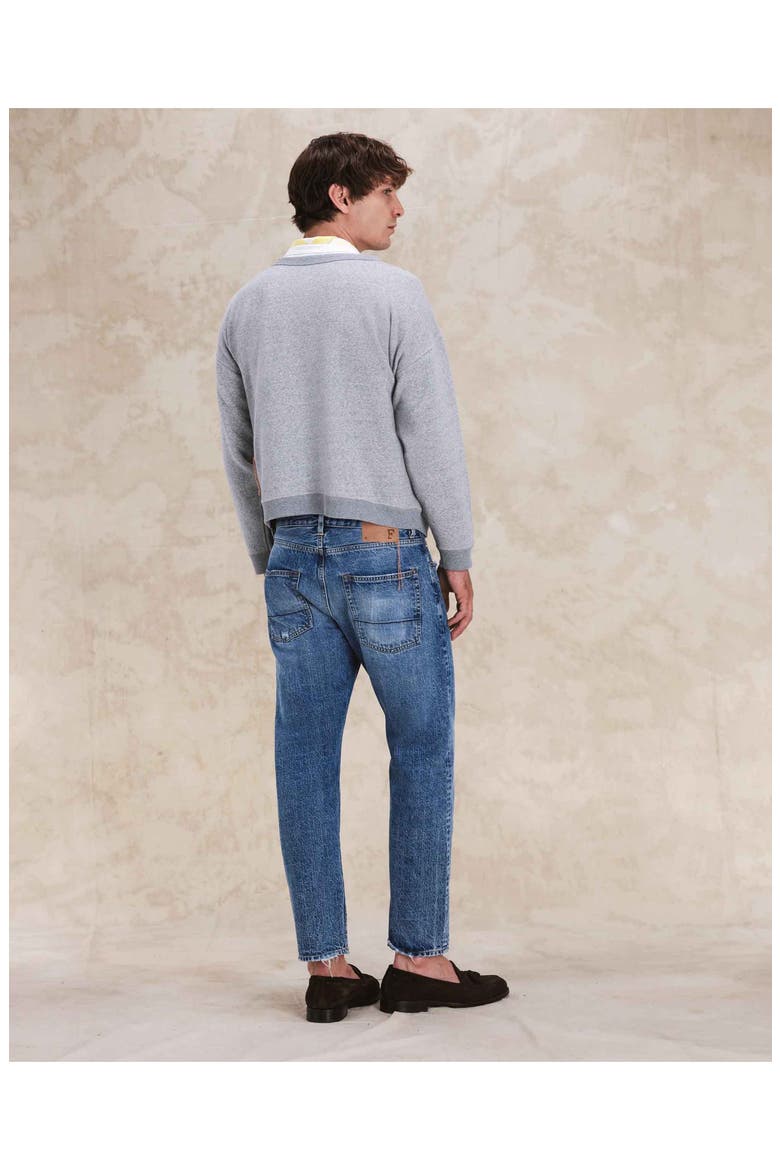 965 John Japan Selvedge 5-Pocket Slim-Fit Denim Pants, Alternate, color, Stone Wash