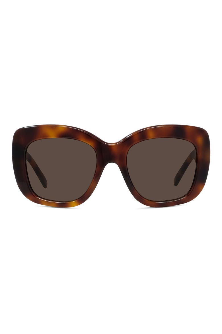 Bold 53mm Gradient Butterfly Sunglasses, Main, color, BLONDE HAVANA / BROWN