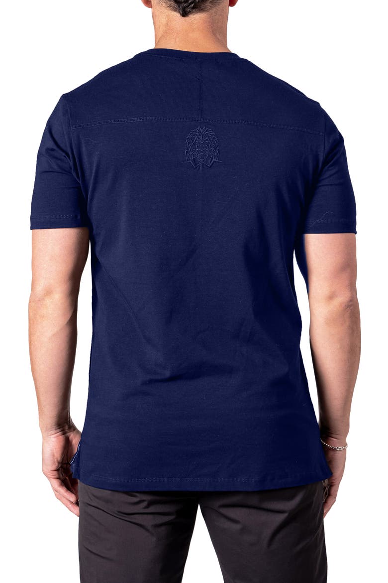 Resistance Logo Embroidered T-Shirt, Alternate, color, BLUE