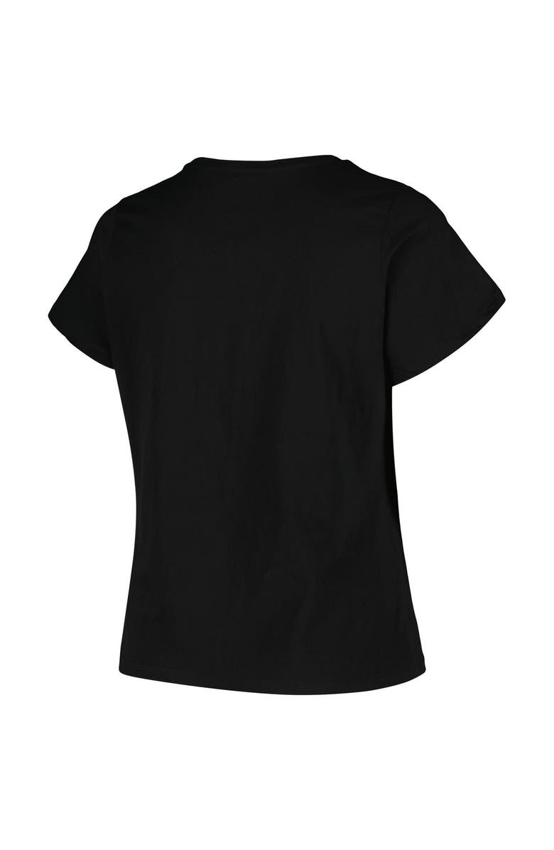 PROFILE Women's Profile Black Pittsburgh Penguins Plus Size Arch Over Logo T-Shirt, Alternate, color, Black