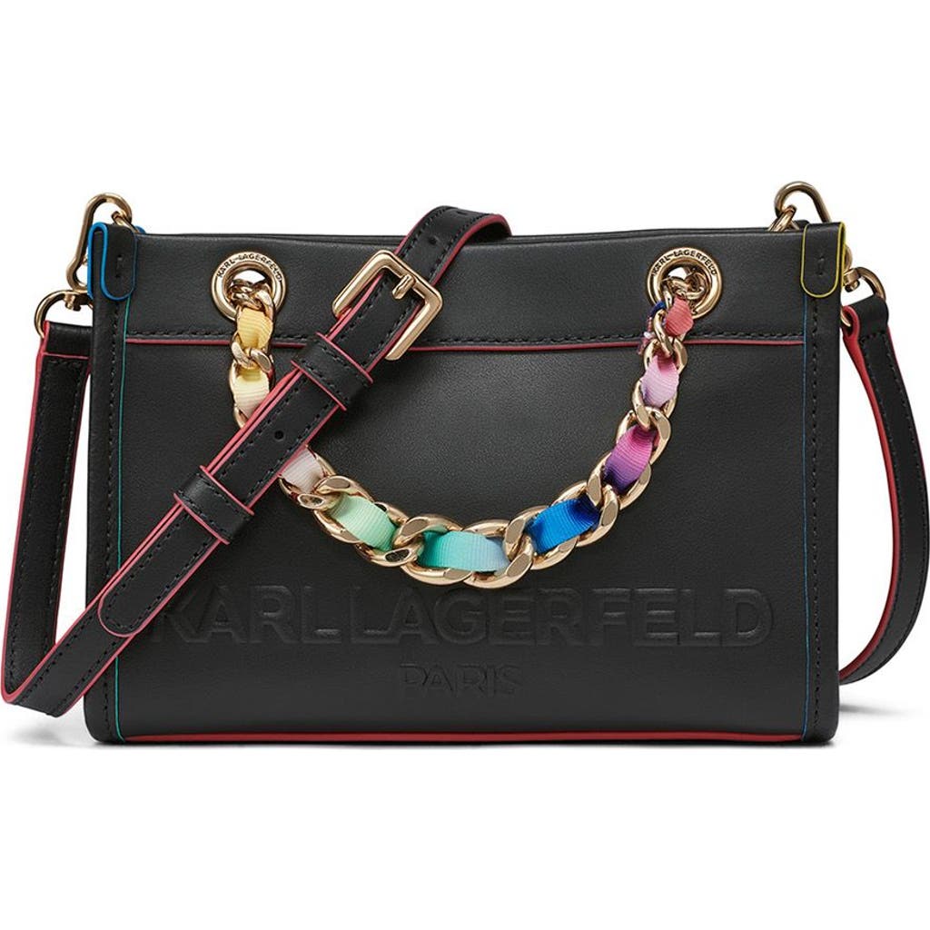 Karl Lagerfeld Paris Savoie Crossbody In Black Multi