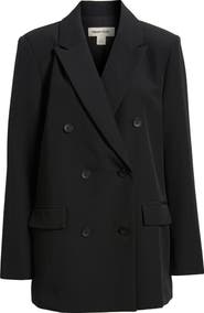 Open Edit Oversize Double Breasted Blazer
