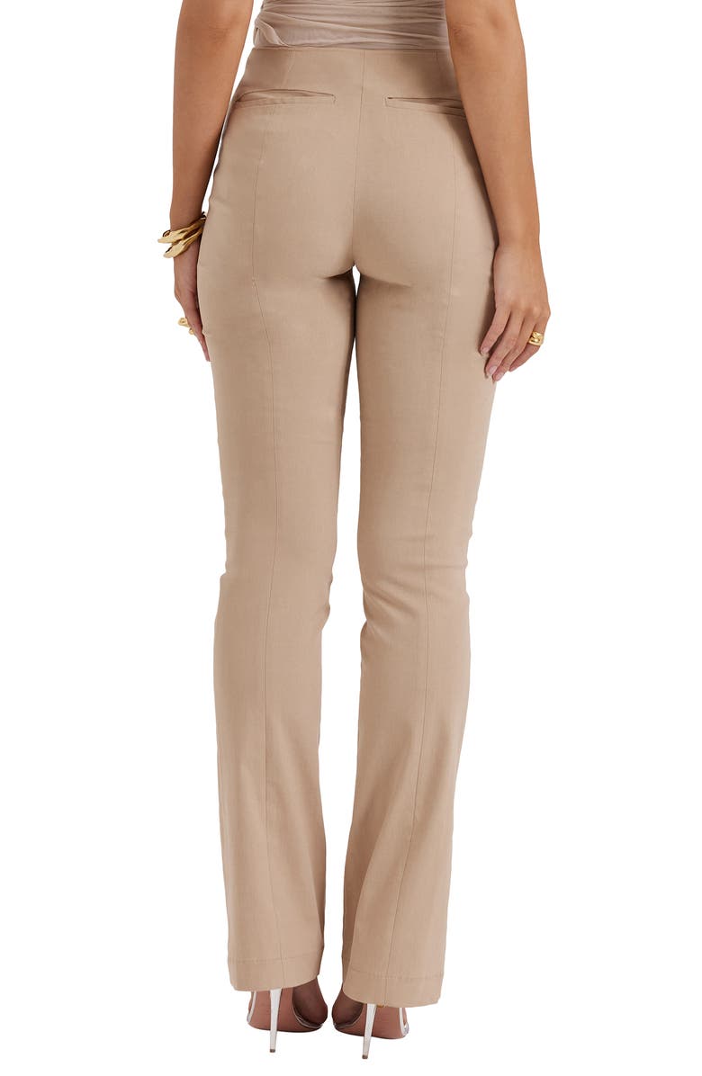 HOUSE OF CB Cai Slim Fit Straight Leg Pants, Alternate, color, White Pepper