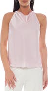 TASH AND SOPHIE Cowl Neck Satin Top