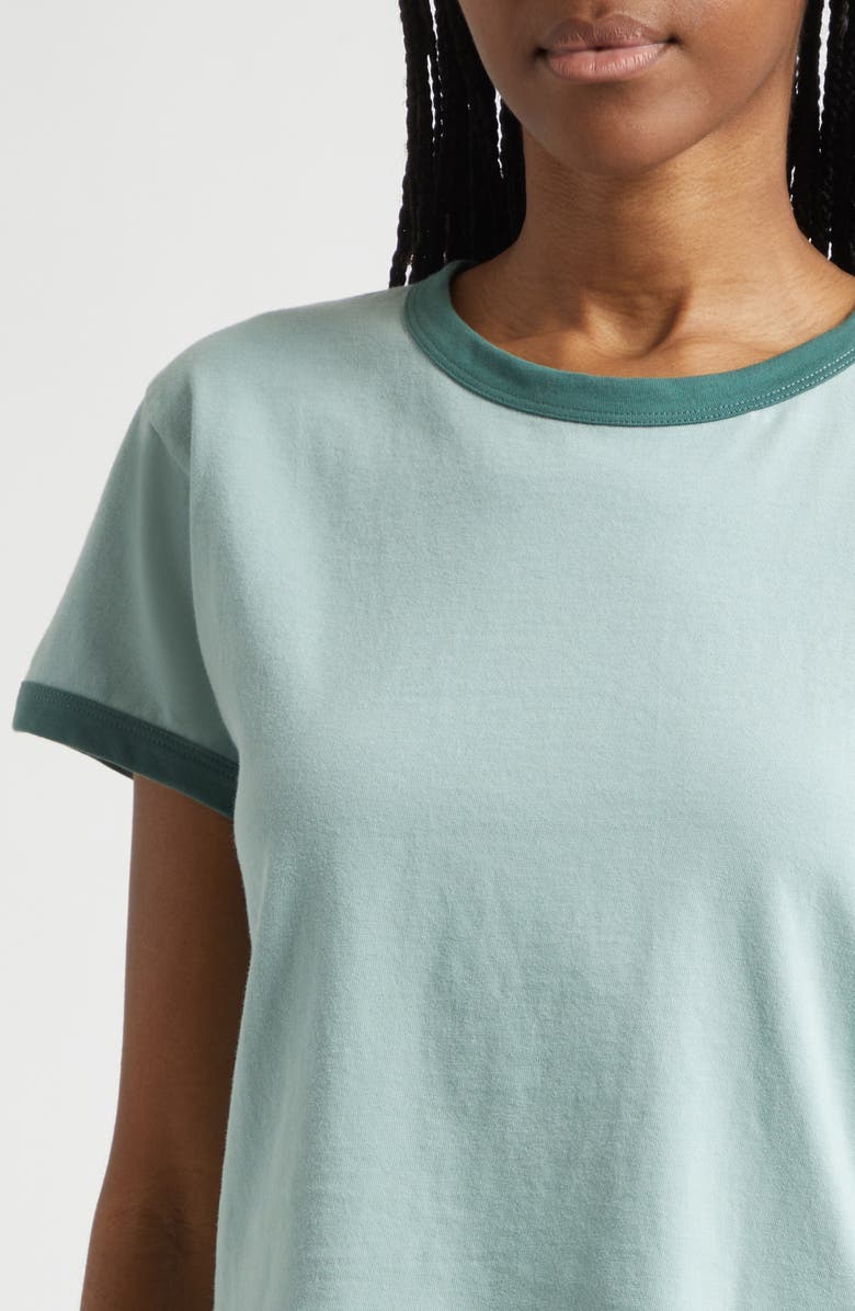 LESET Margo Ringer T-Shirt, Alternate, color, Eucalyptus/ Basil