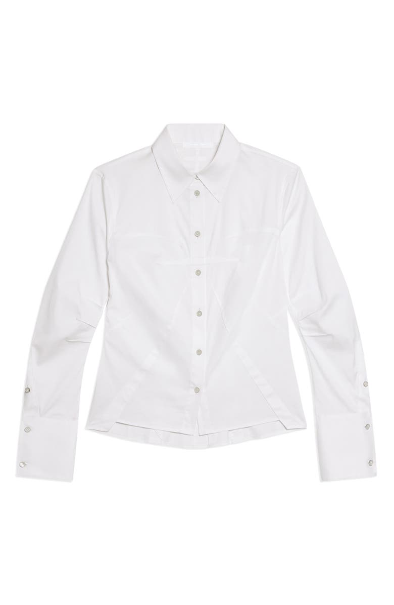 Helmut Lang Precis Bustier Shirt, Alternate, color, 