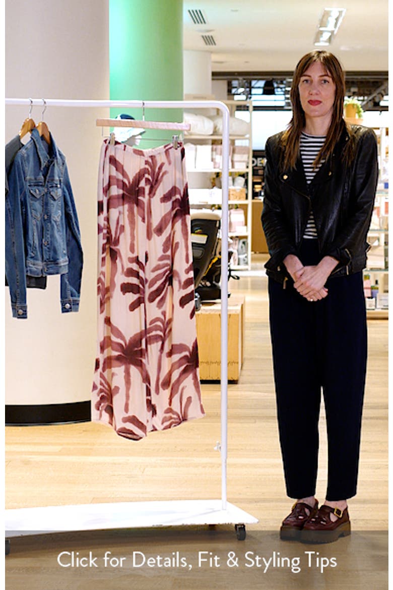 Isle Palm Tree Print Wide Leg Pants video