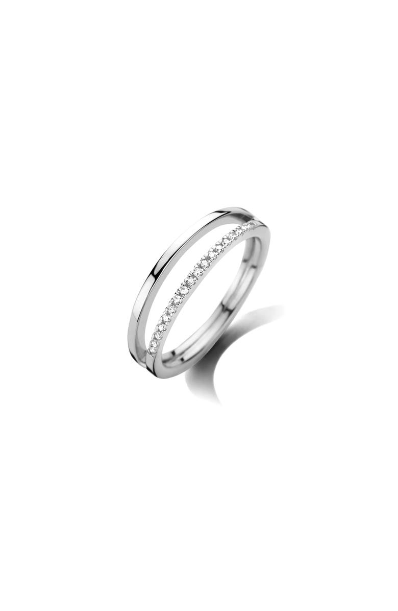 DPT Antwerp Duo Ring, Alternate, color, White Rhodium