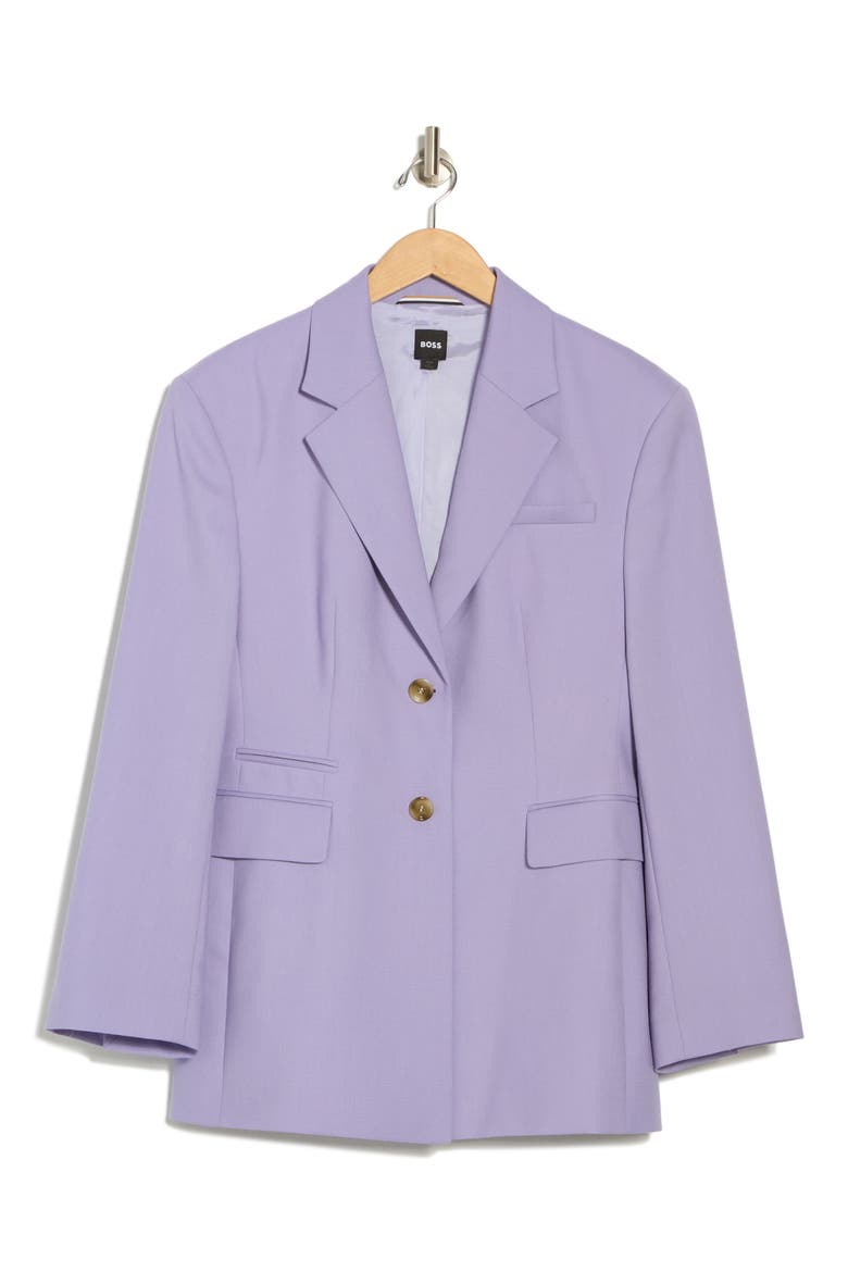Two Button Front Blazer, Alternate, color, MEDIUM PURPLE