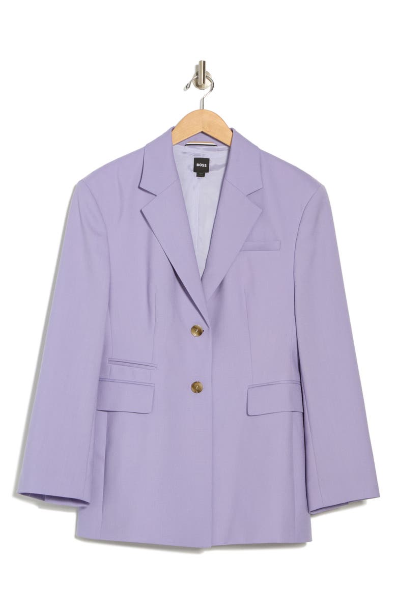 BOSS Two Button Front Blazer, Alternate, color, Medium Purple