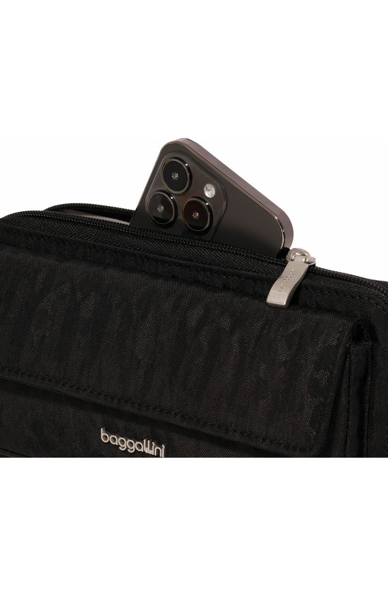 BAGGALLINI RFID Phone Wallet Crossbody Bag, Alternate, color, Black Cheetah Emboss