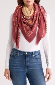 Vince Camuto Supersoft Medallion Square Scarf