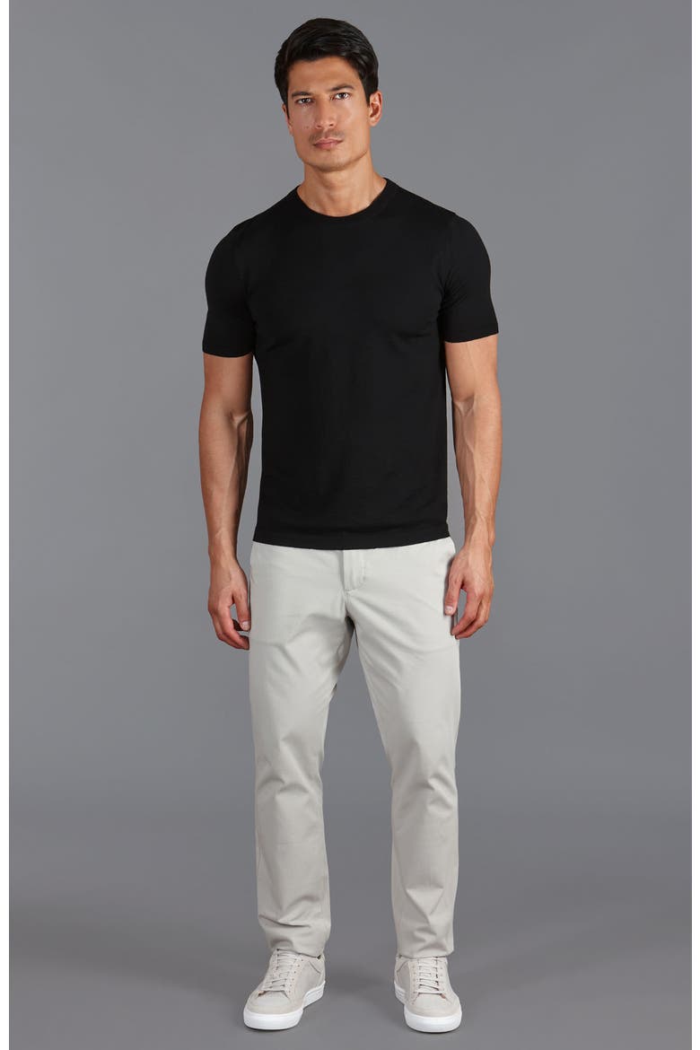 Superfine Merino Wool Knitted T-Shirt, Alternate, color, Black