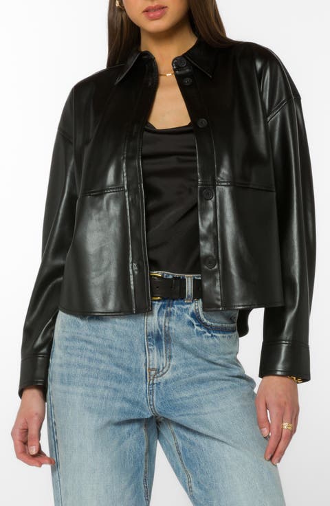 Halo Faux Leather Jacket