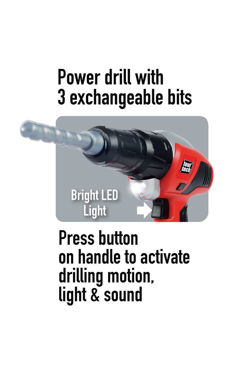 Red Box Power Drill Toy, Alternate, color, Red