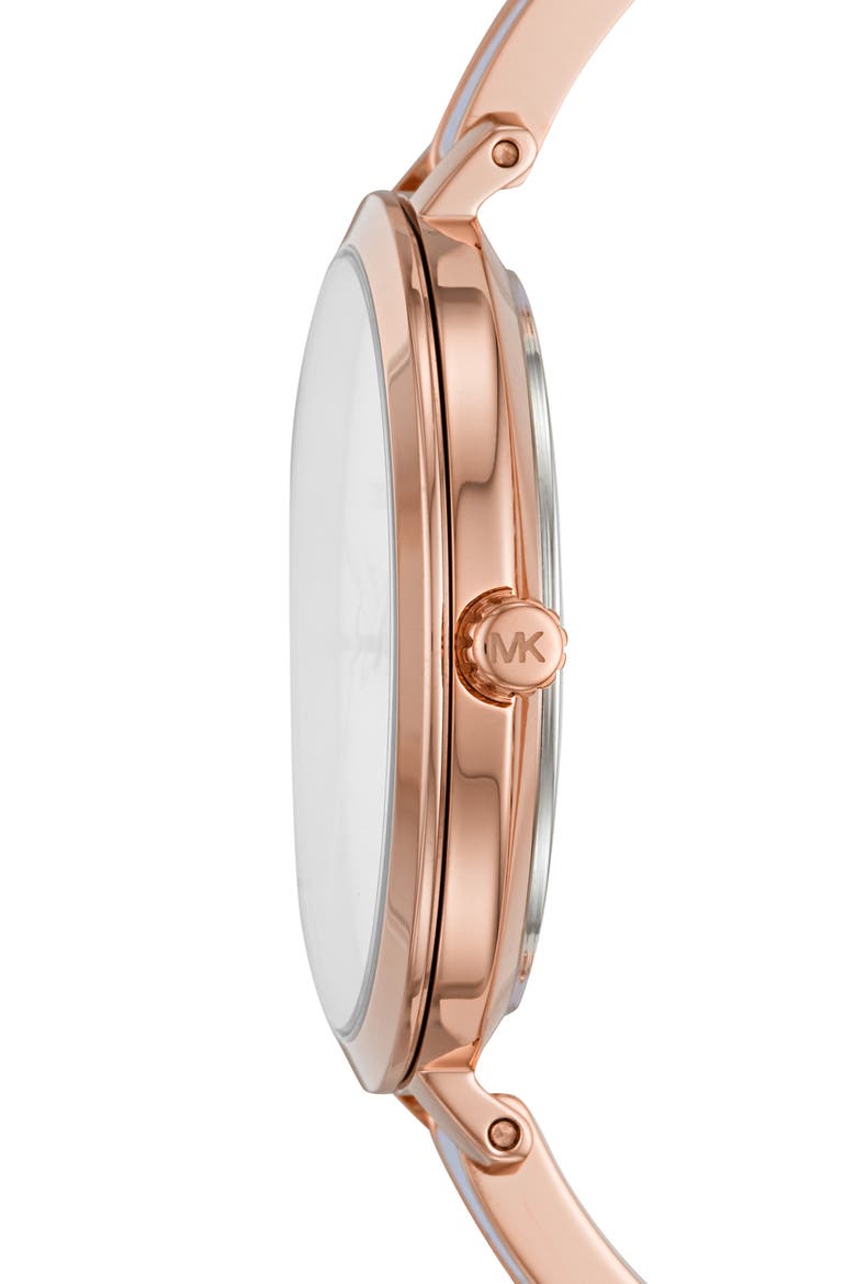 Jaryn Bangle Watch, 36mm, Alternate, color, ROSE GOLD/ WHITE/ ROSE GOLD