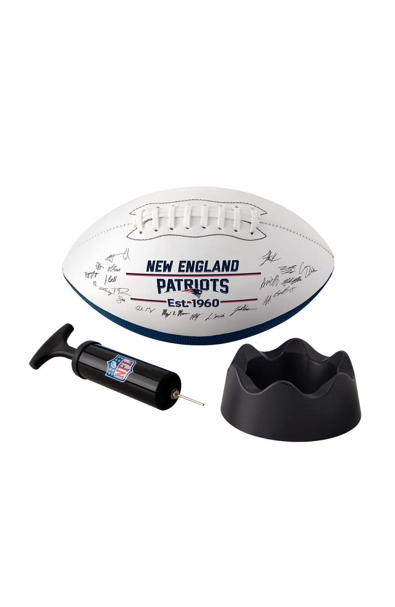 LOGO BRANDS New England Patriots 2025 Autograph Signature Football, Alternate, color, Navy