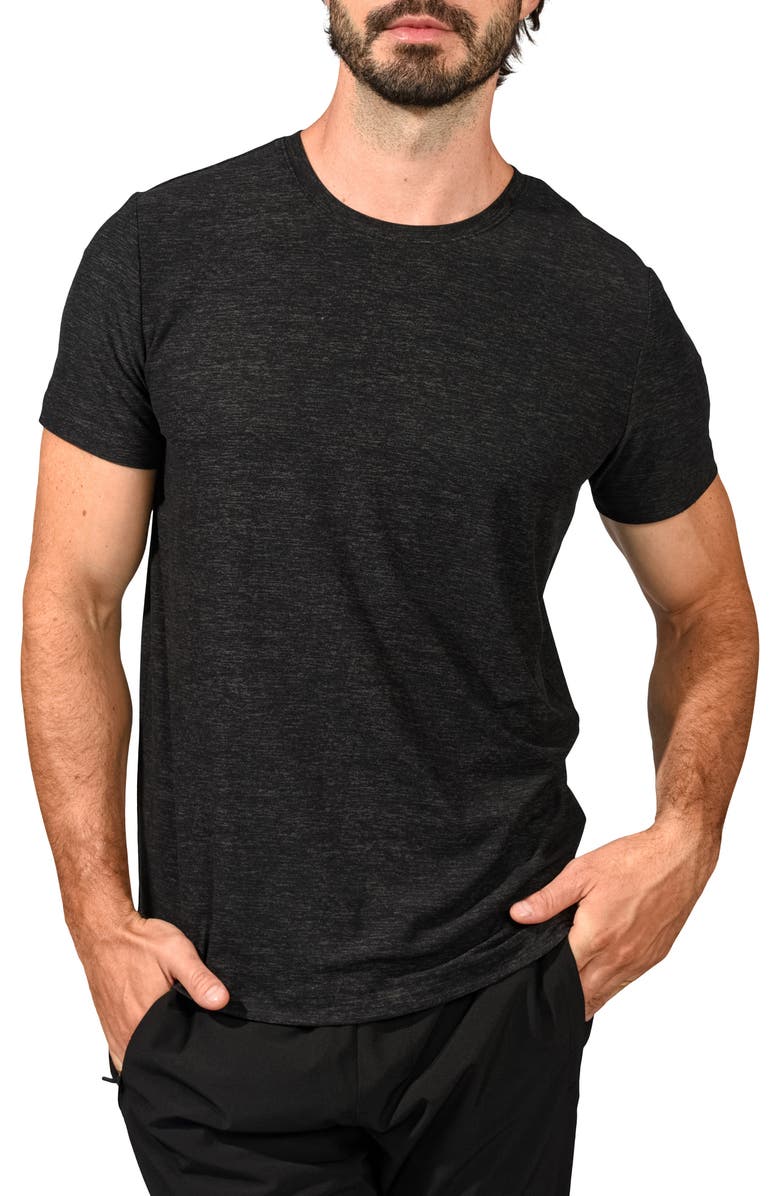 90 DEGREE BY REFLEX Crewneck Short Sleeve T-Shirt, Main, color, 