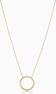 Oradina 14K Gold Caesar Pendant Necklace