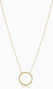 Oradina 14K Gold Caesar Pendant Necklace