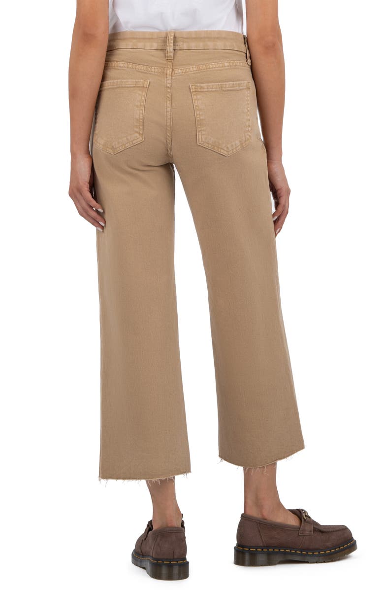 KUT from the Kloth Meg Fab Ab High Waist Raw Hem Wide Leg Jeans, Alternate, color,