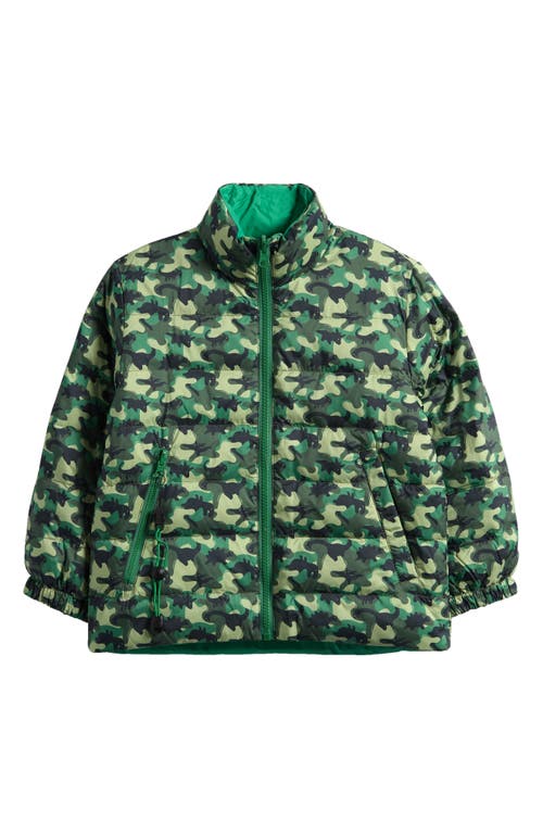 Calonie Kids' Blake Reversible Down Puffer Jacket In Animal Print