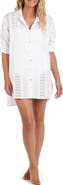La Blanca Eyelet Cotton Cover-Up Tunic