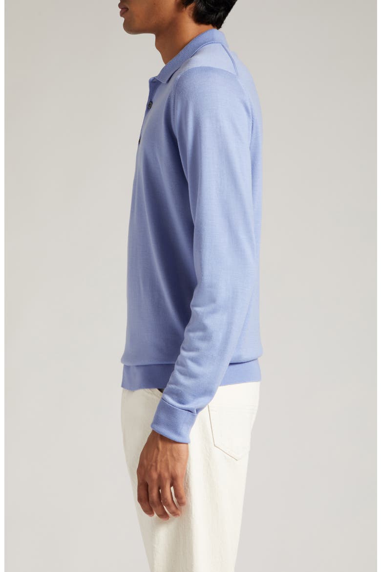 Cotswold Wool Polo Sweater, Alternate, color, WINTER VIOLET