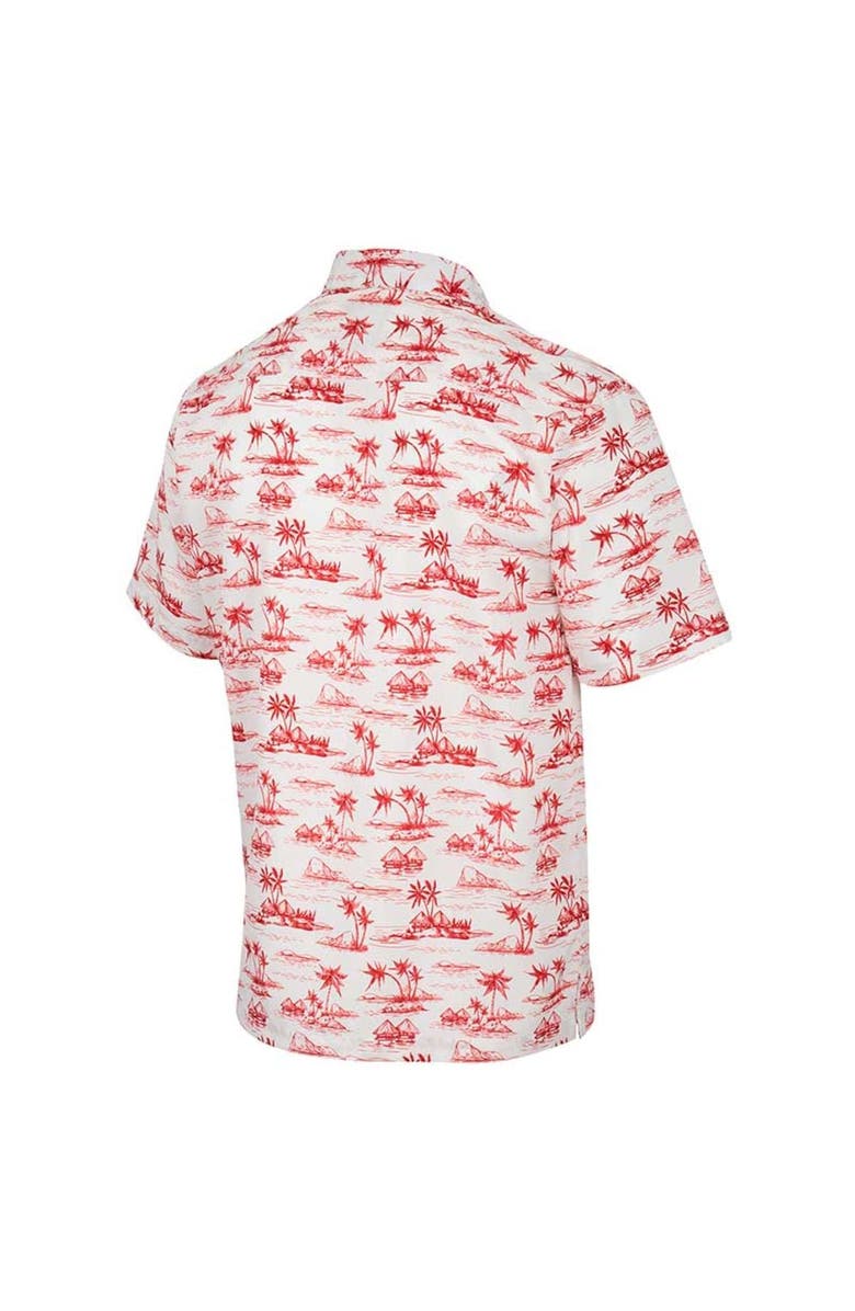 COLOSSEUM Men's Colosseum White Maryland Terrapins Spontaneous is Romantic Camp Button-Up Shirt, Alternate, color, 