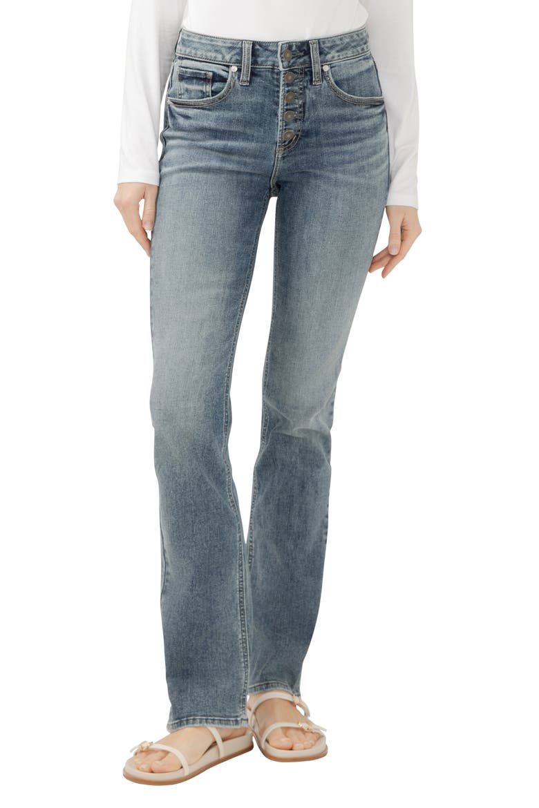 Avery Slim Bootcut Jeans, Main, color, KIRBY