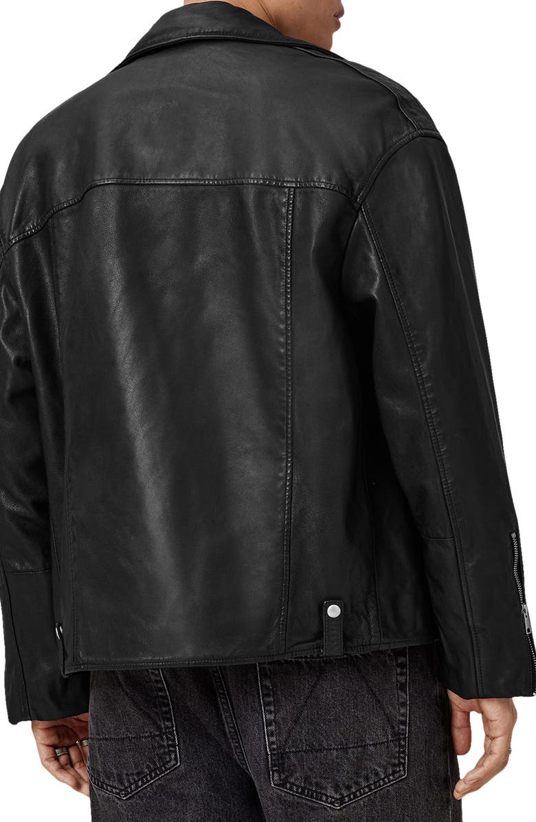 AllSaints Bradford Leather Biker Jacket, Alternate, color, 