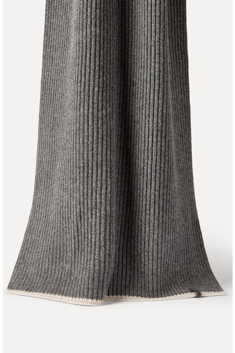 Knit scarf, Alternate, color, Medium Grey