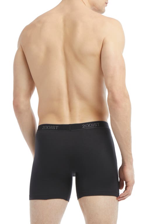 2(x)ist 3-pack Cotton Boxer Briefs In Black/grey/charcoal
