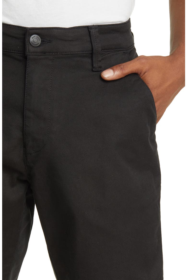 Noah Stretch Twill Flat Front Shorts, Alternate, color, BLACK LUXE TWILL