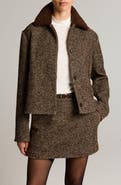 Vince Contrast Collar Boucle Jacket